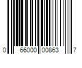 Barcode Image for UPC code 066000008637