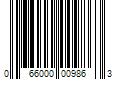 Barcode Image for UPC code 066000009863