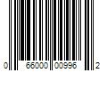 Barcode Image for UPC code 066000009962