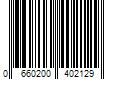 Barcode Image for UPC code 0660200402129