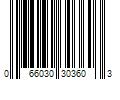 Barcode Image for UPC code 066030303603