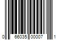 Barcode Image for UPC code 066035000071