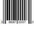 Barcode Image for UPC code 066067000070