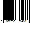 Barcode Image for UPC code 0660726804001