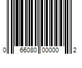 Barcode Image for UPC code 066080000002