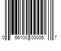 Barcode Image for UPC code 066100000067