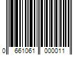 Barcode Image for UPC code 0661061000011