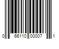 Barcode Image for UPC code 066110000071