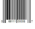 Barcode Image for UPC code 066111000087