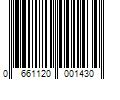 Barcode Image for UPC code 0661120001430