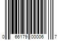 Barcode Image for UPC code 066179000067