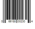 Barcode Image for UPC code 066188002304