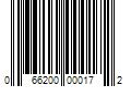 Barcode Image for UPC code 066200000172