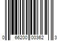 Barcode Image for UPC code 066200003623