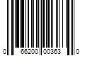 Barcode Image for UPC code 066200003630