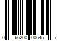 Barcode Image for UPC code 066200006457