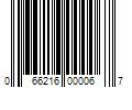 Barcode Image for UPC code 066216000067