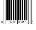 Barcode Image for UPC code 066300000171