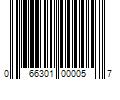 Barcode Image for UPC code 066301000057