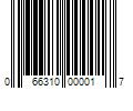 Barcode Image for UPC code 066310000017