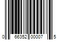 Barcode Image for UPC code 066352000075