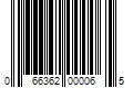 Barcode Image for UPC code 066362000065