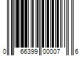 Barcode Image for UPC code 066399000076