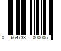 Barcode Image for UPC code 0664733000005