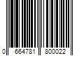 Barcode Image for UPC code 0664781800022