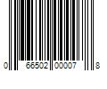 Barcode Image for UPC code 066502000078