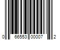 Barcode Image for UPC code 066553000072