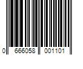 Barcode Image for UPC code 0666058001101