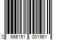 Barcode Image for UPC code 0666151001961