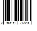 Barcode Image for UPC code 0666151040045