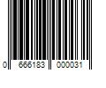 Barcode Image for UPC code 0666183000031