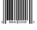 Barcode Image for UPC code 066640000060