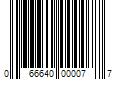 Barcode Image for UPC code 066640000077