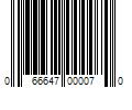 Barcode Image for UPC code 066647000070