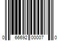 Barcode Image for UPC code 066692000070