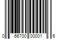 Barcode Image for UPC code 066700000016