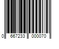 Barcode Image for UPC code 0667233000070