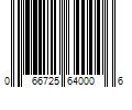 Barcode Image for UPC code 066725640006