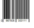 Barcode Image for UPC code 0667505000111