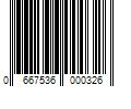 Barcode Image for UPC code 0667536000326. Product Name: 