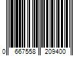 Barcode Image for UPC code 0667558209400