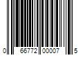 Barcode Image for UPC code 066772000075