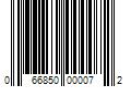 Barcode Image for UPC code 066850000072