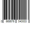 Barcode Image for UPC code 0669576040003