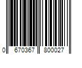 Barcode Image for UPC code 0670367800027