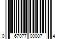 Barcode Image for UPC code 067077000074